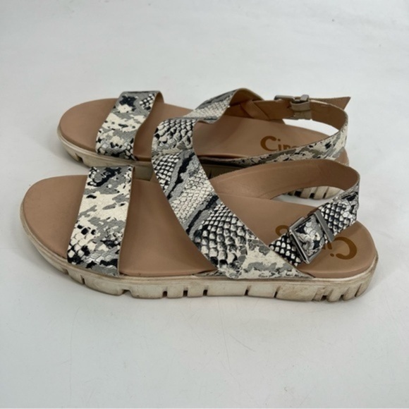 CIRCUS by Sam edelman snake skin print sandals size 10 - Picture 3 of 6